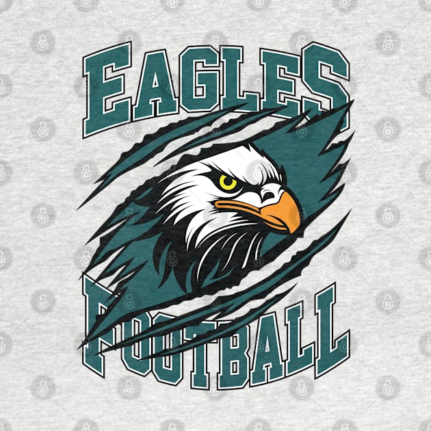 Philadelphia Eagles Football by Cemploex_Art